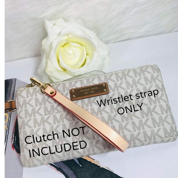 WRISTLET STRAP LEATHER BEIGE/CREAM - Picture 3 of 6